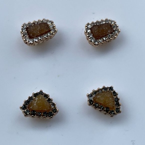 Joe Fresh Women Earrings Stud Ear Jewelry Set of 2 Earrings New - Picture 2 of 9